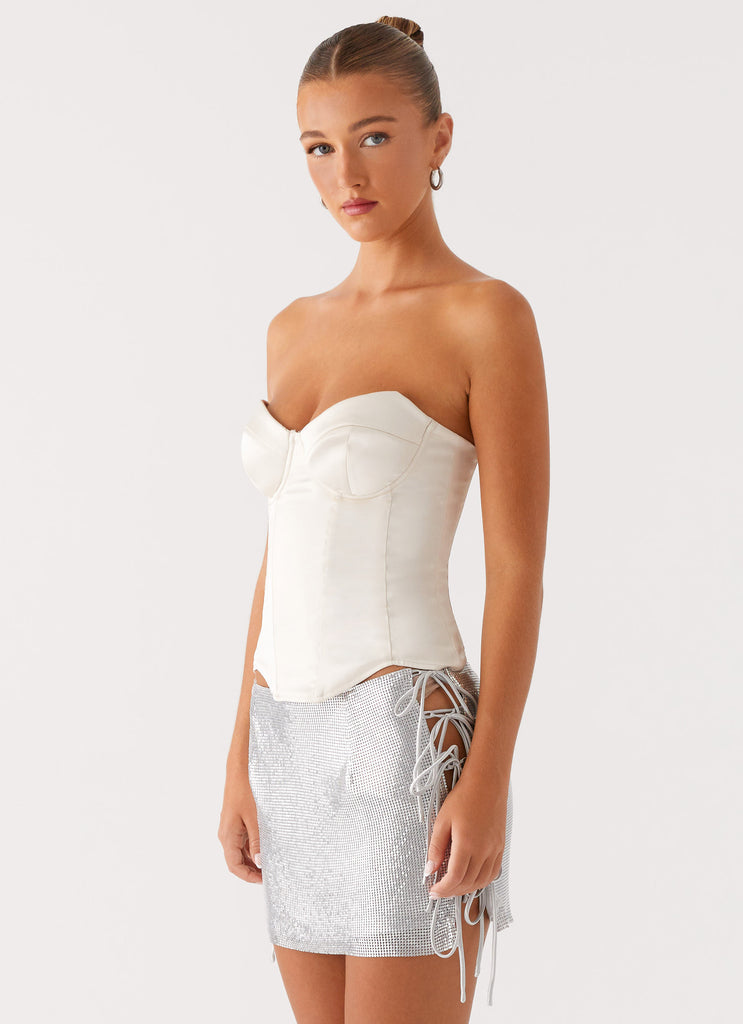 Clara & Lola - Top Corset Radar Satin