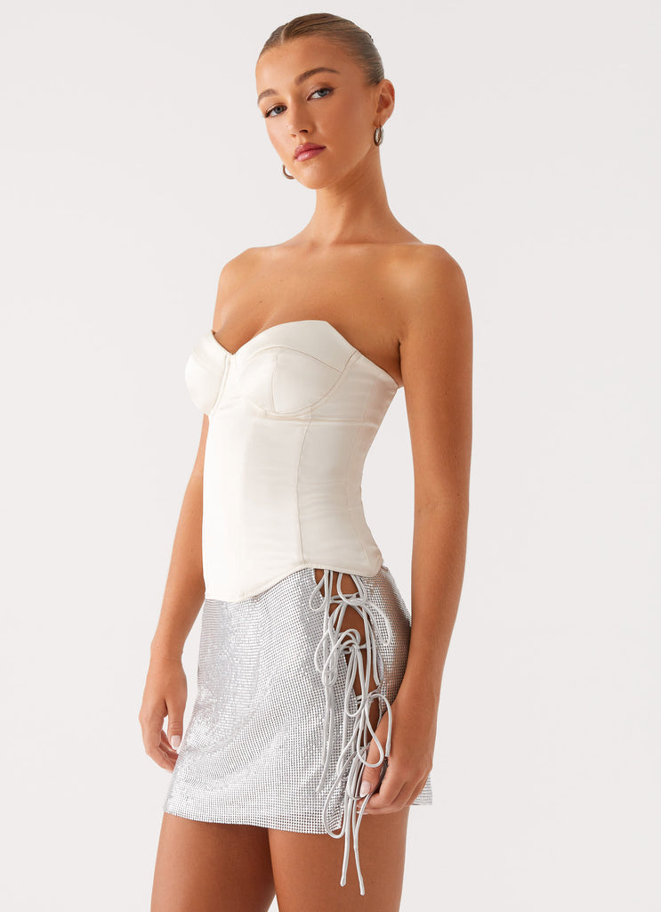 Clara & Lola - Top Corset Radar Satin